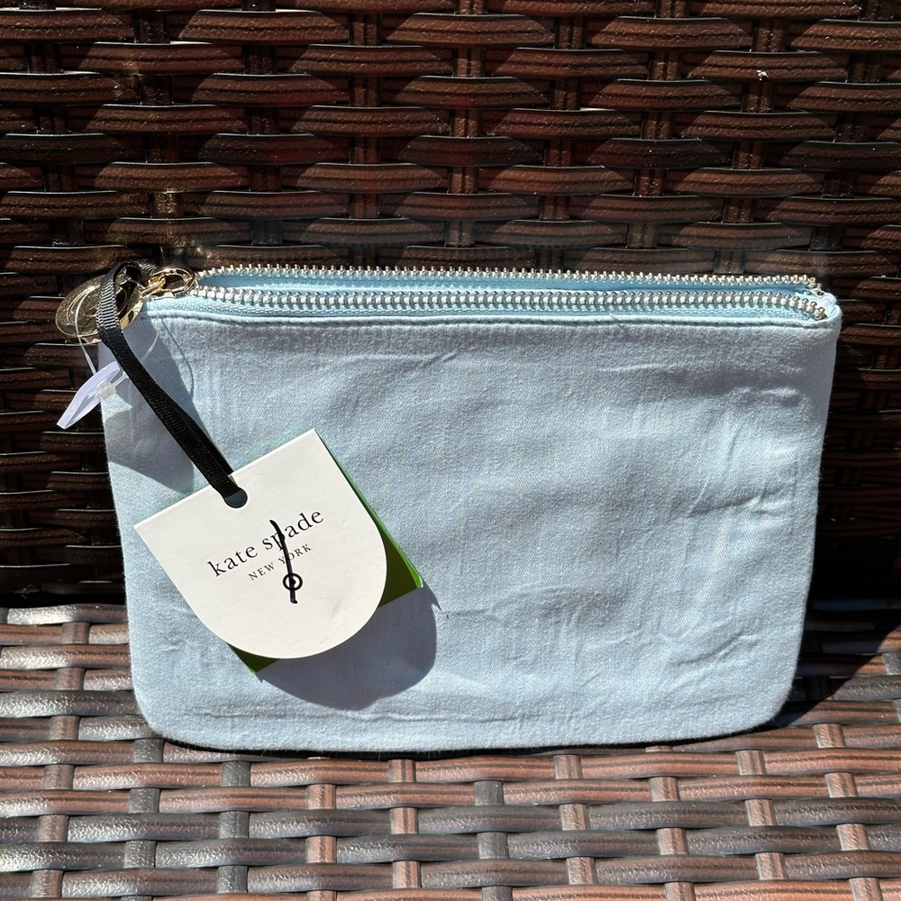 Kate spade life of the party blue green clutch nwt - Picture 6 of 8